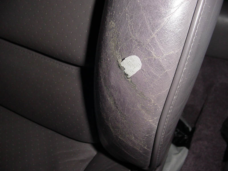 LEATHER SEAT REPAIR  How to repair your cars leather when it wears  through! 