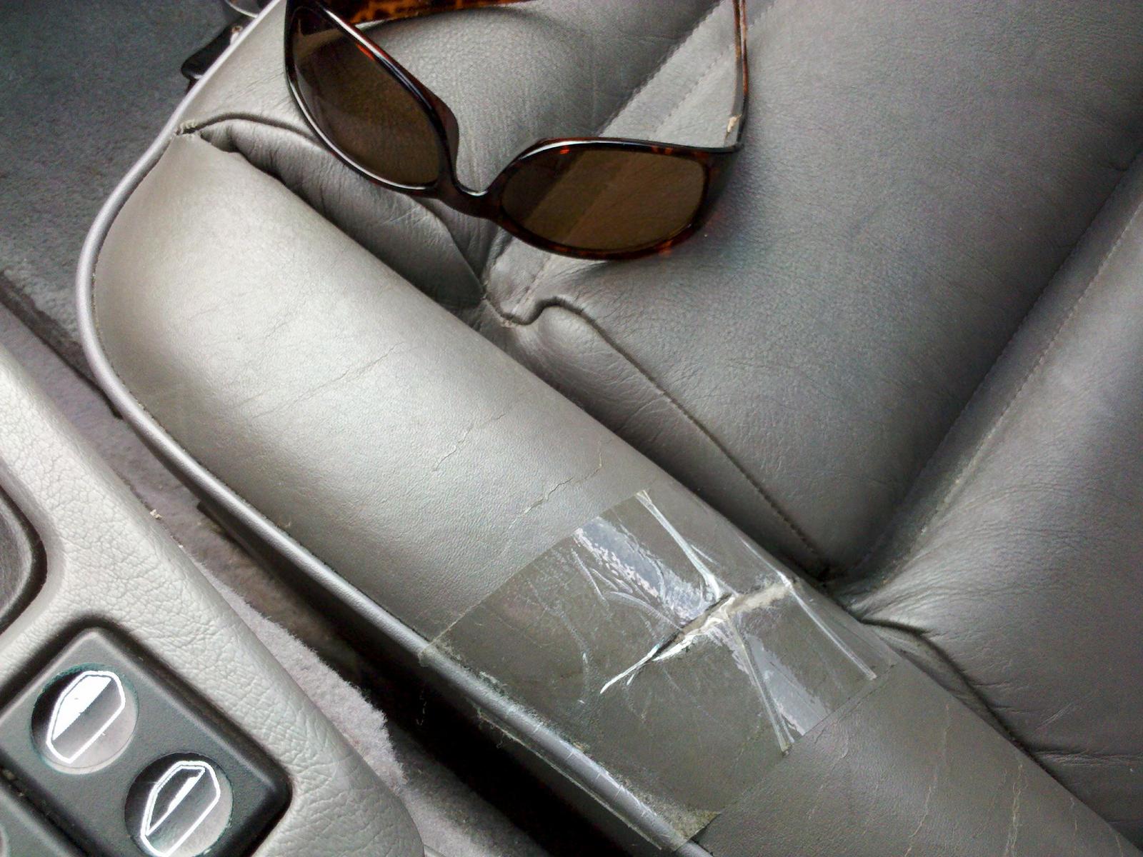 Leather car seat repair : r/Leatherworking