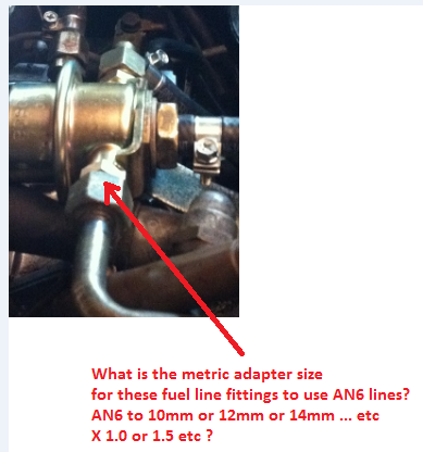 Fuel Lines metric to AN6 adapter size - Rennlist - Porsche