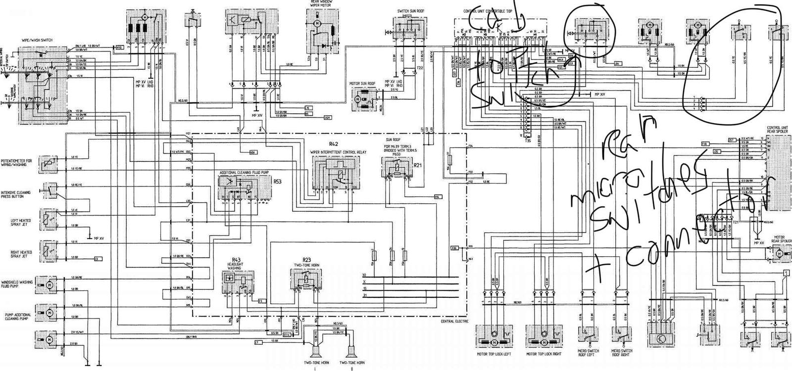 Alt-convertible top wiring, auto manual - Rennlist ... 2006 saab 9 3 wiring diagrams 