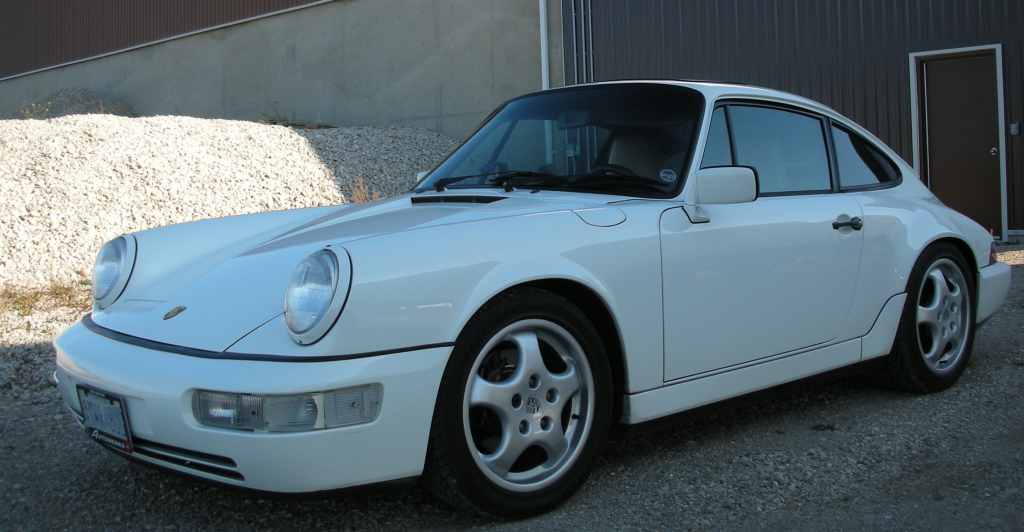 White j white porsche