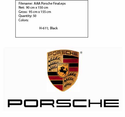 porsche logo drawing