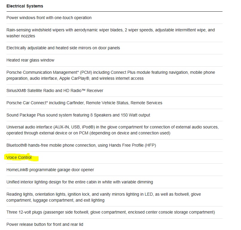 Question About Voice Control In 991 2 Page 2 Rennlist