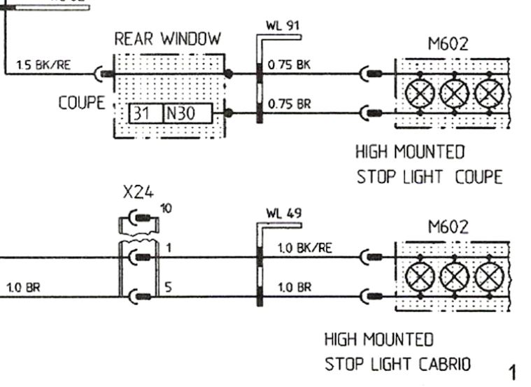 Third Brake Light Wiring Diagram from rennlist.com