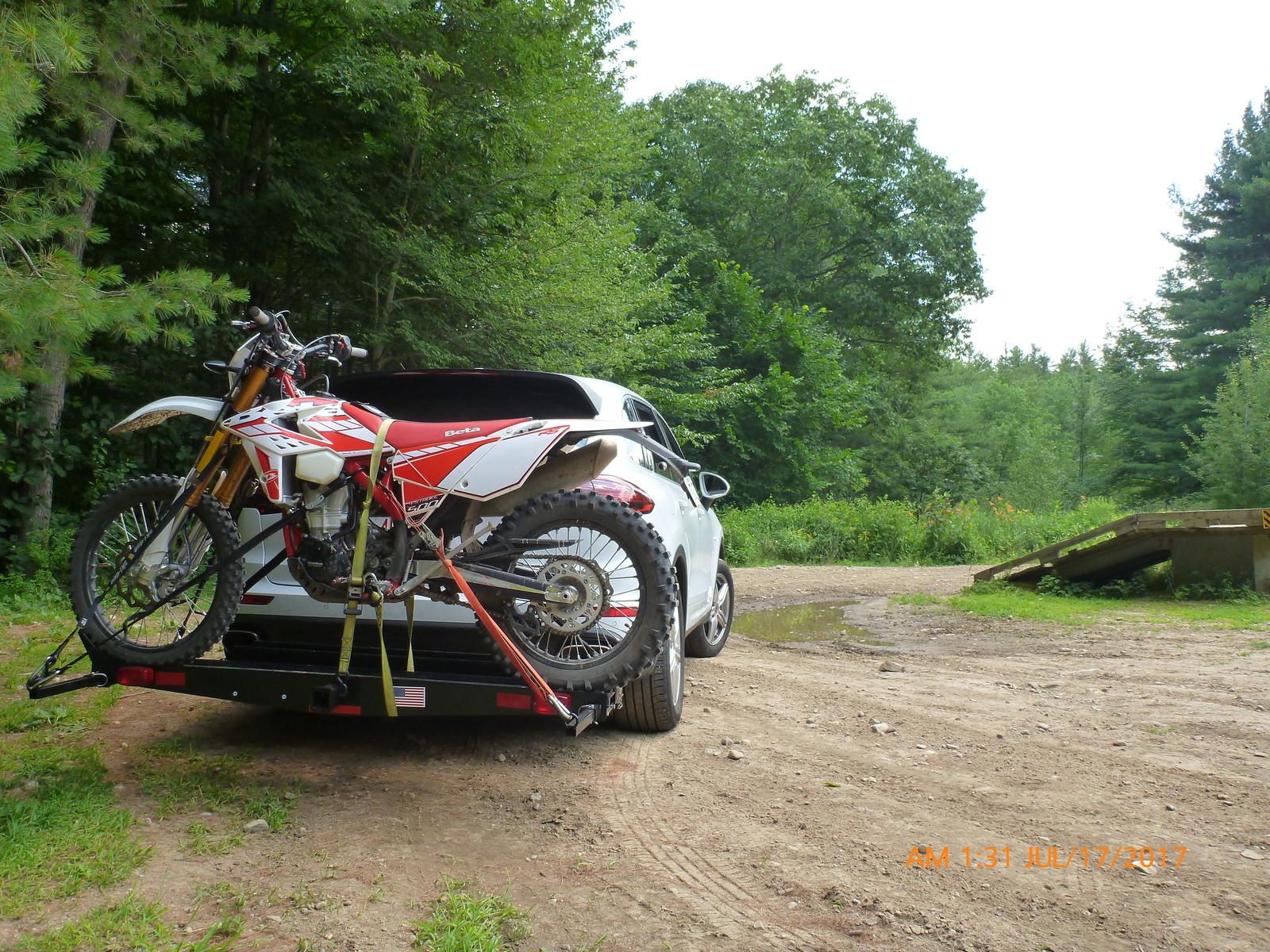 versahaul dirt bike hitch carrier with ramp