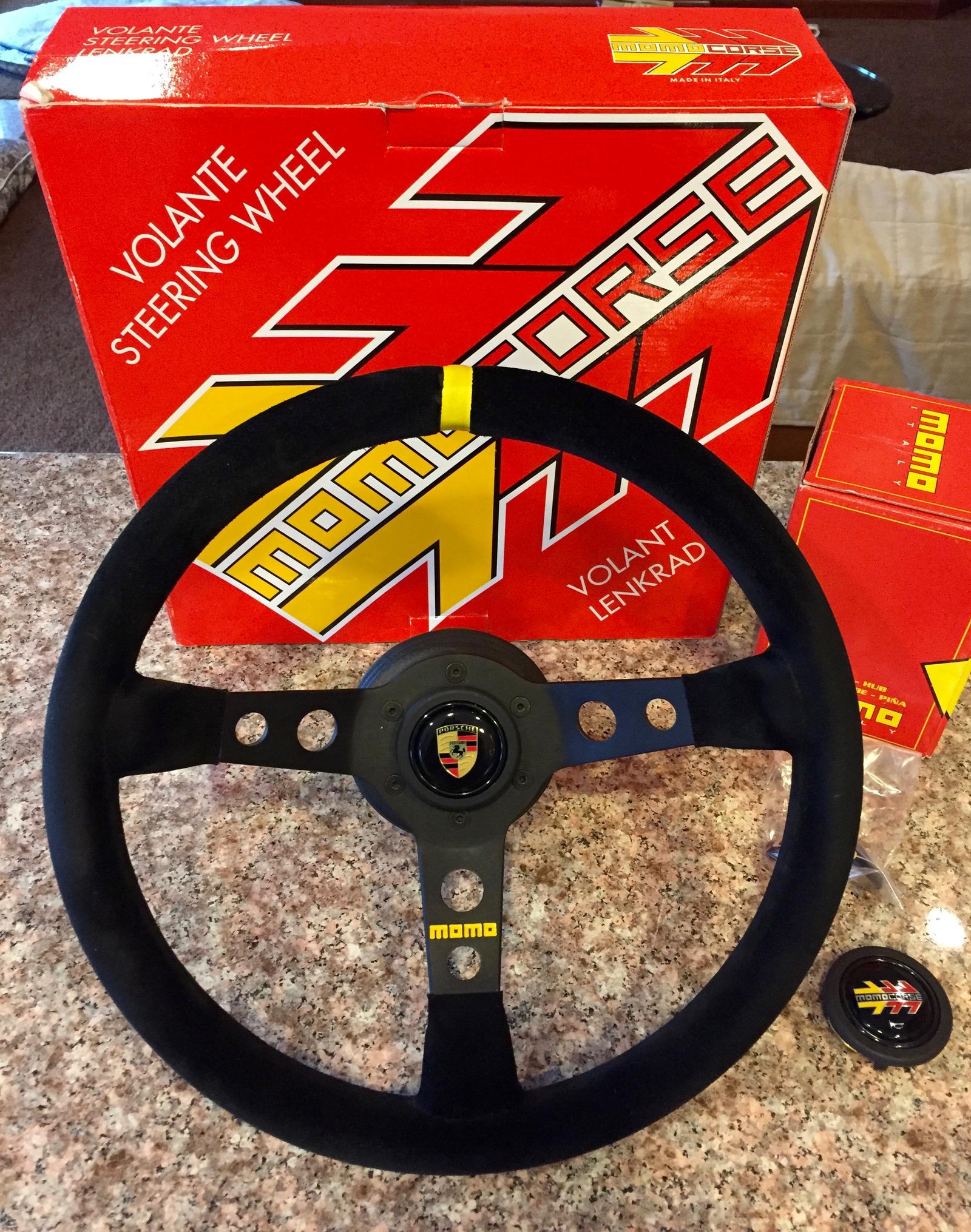 Sold Momo Mod 07 Steering Wheel Adaptor Porsche Crest Horn Button Rennlist Porsche Discussion Forums