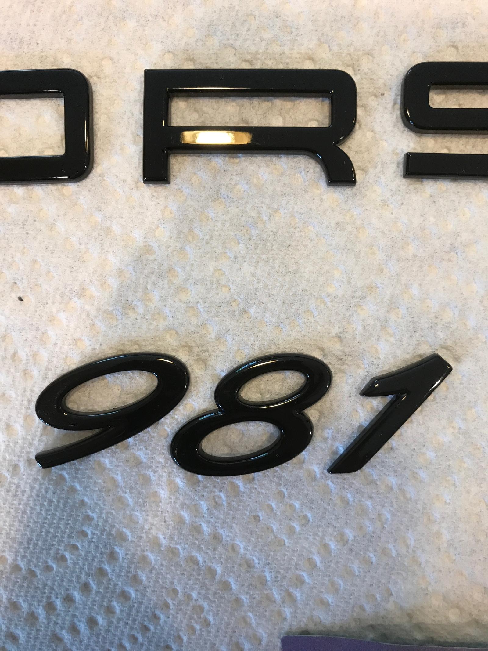FS: 981 Cayman black badge set - Rennlist - Porsche Discussion Forums