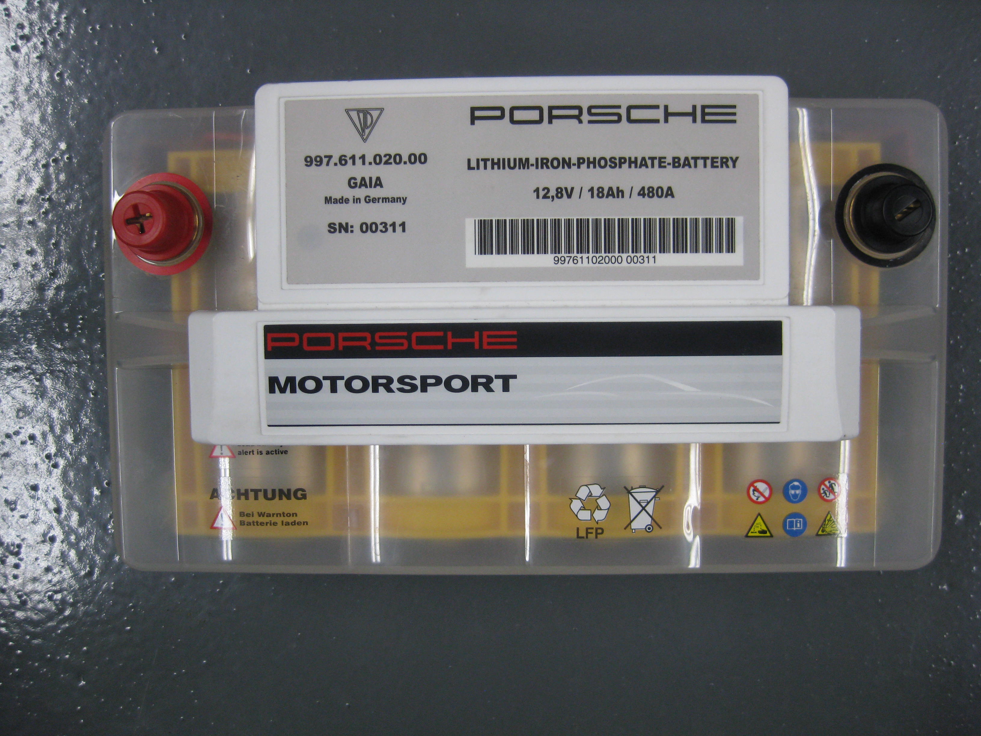 Porsche Lithium-Ion Lightweight Battery - Rennlist - Porsche Discussion