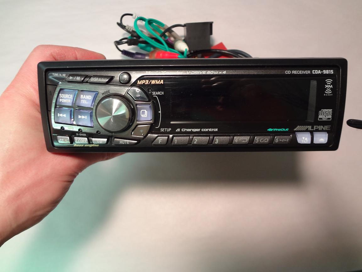 Alpine CDA-9815 single DIN head unit - Rennlist - Porsche Discussion Forums