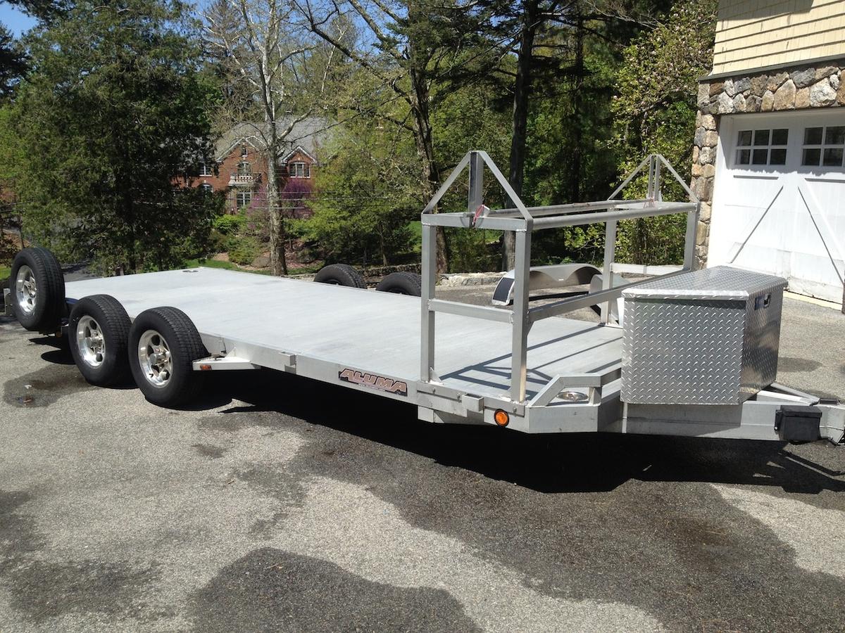 2010 Aluma 8218WB Open Aluminum Trailer - $5,750 – approx.. 1,400 lbs