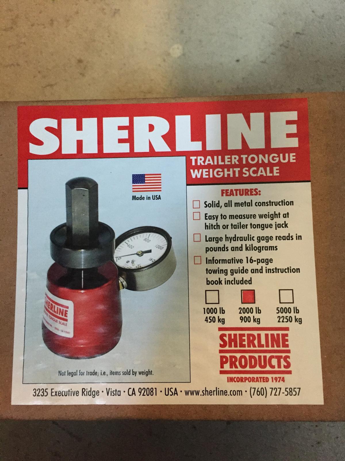Sherline LM 2000 - Trailer Tongue Weight Scale 2000lb