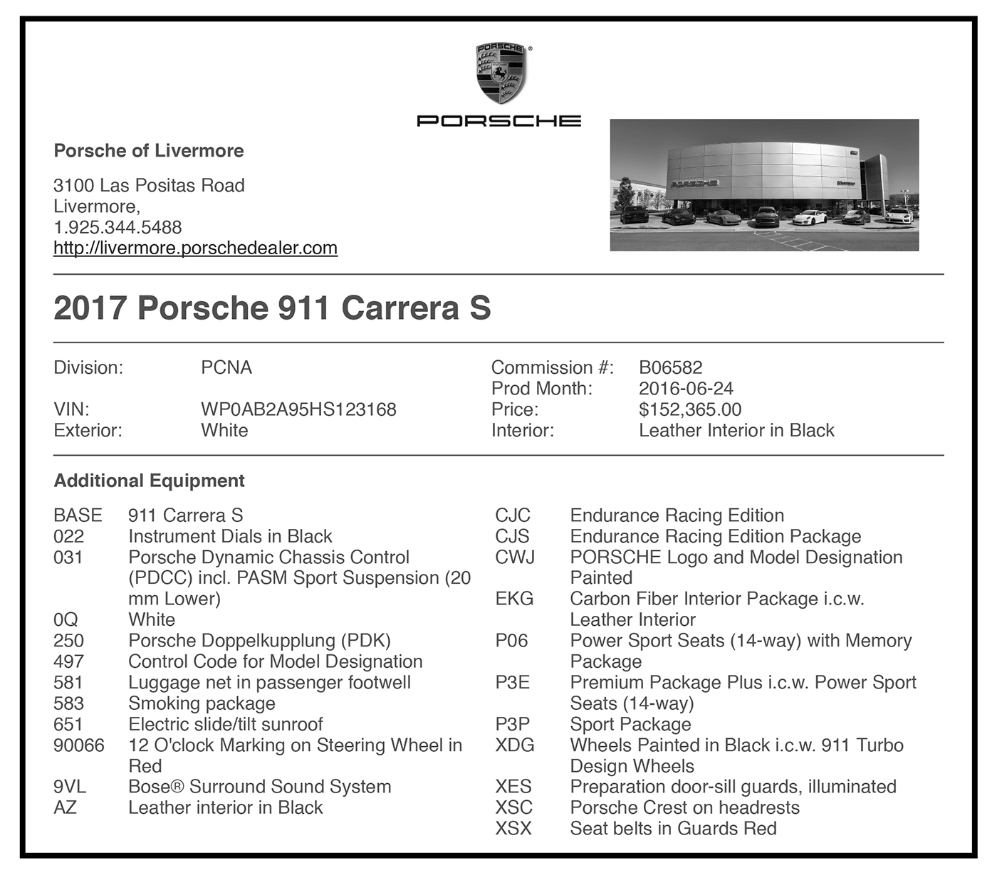 2017 911 Carrera S Endurance Racing Edition Rennlist