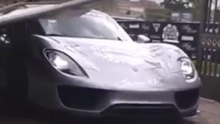 World’s Worst Sign Smashes Porsche 918