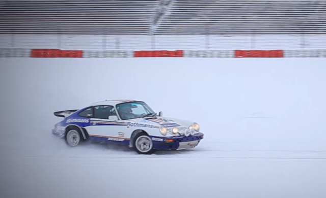 The White Hell: Porsche 911 SC RS Rally Car Drifts Snowy Nürburgring