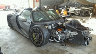 Porsche 918 Spyder Winds Up in Salvage Auction After Only 92 Miles