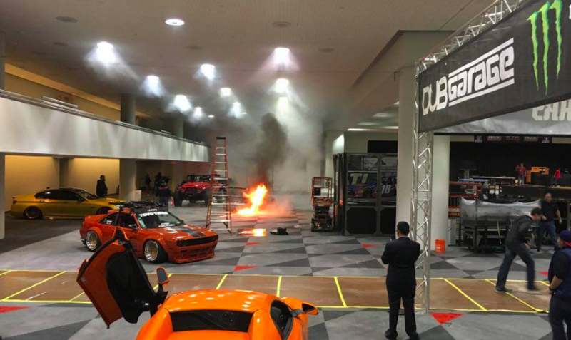 No Joke: Porsche 993 Ignites on Auto Show Floor