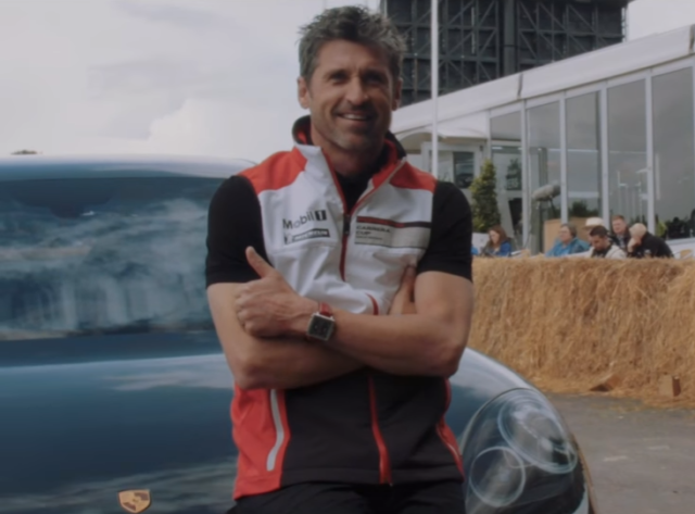Patrick Dempsey and the New Panamera Go Hill Climbing at Goodwood