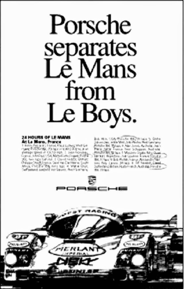 Porsche Is the Difference Between Le Mans and Le Boys