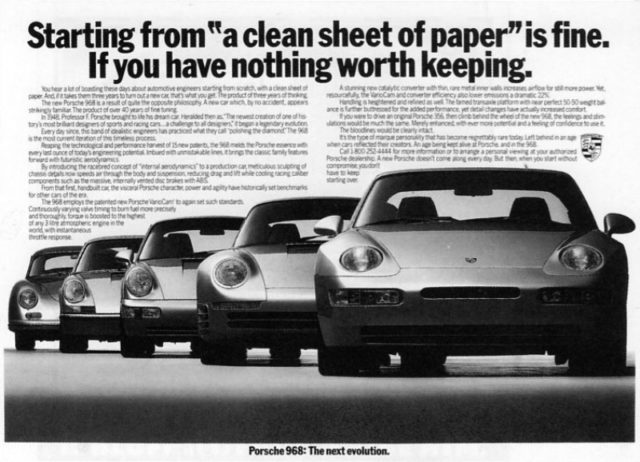 #TBT Ad Shows “Next Evolution” in Porsche Technology