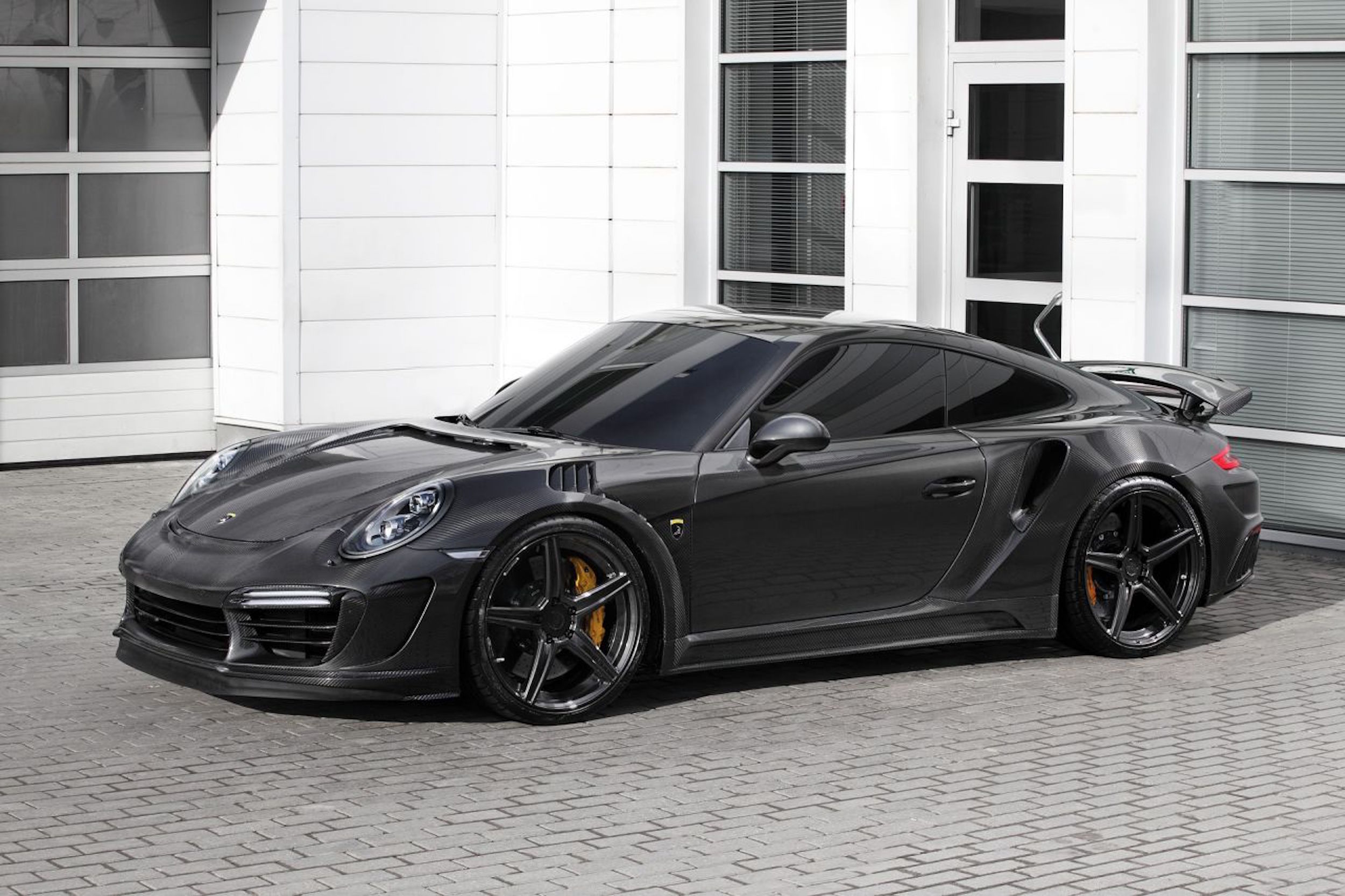 TopCar Dresses Their Tuned Porsche 911 Turbo S In Brown Carbon