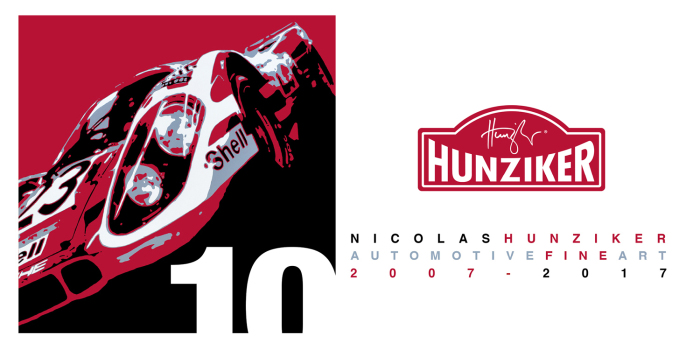 Nicolas Hunziker 10-Year Anniversary Logo