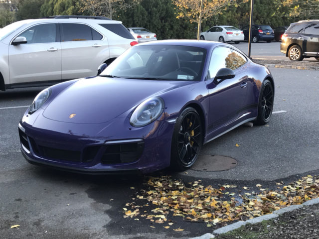 991.2 GTS purple in parking lot