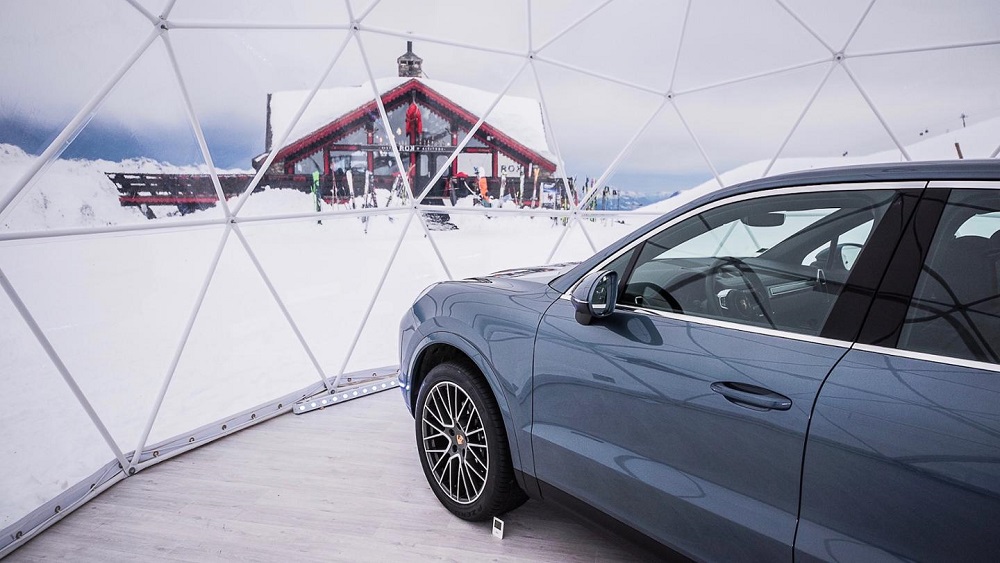 Highest Porsche Pop-up Store Lands in the French Alps