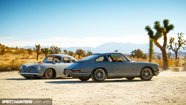 Daily Slideshow: A Pair of Custom Porsche Sit Pretty in the Desert