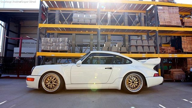 Air-Cooled Porsche Enthusiasts Converge on Lumber Giant
