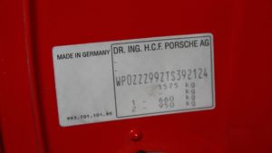 Porsche 993: VIN Decoder