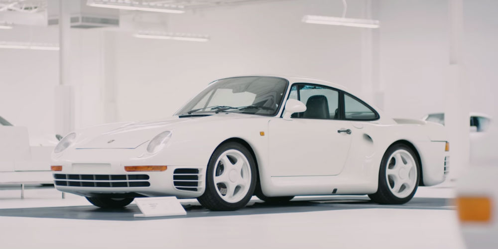 All-White Porsche Collection