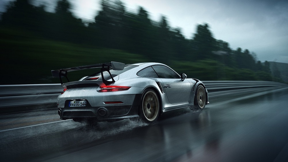 Slippery When Wet: Porsche 911 Masters High-driving Stability