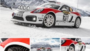 Cooler than Ice: Demo Run for Porsche Cayman GT4 Rallye on Snow