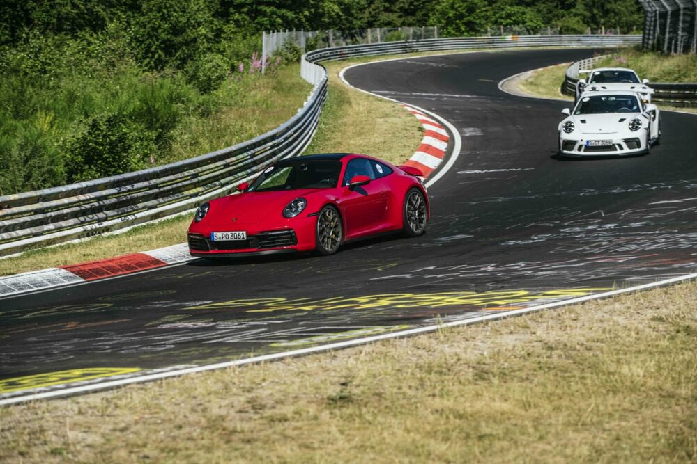 Porsche 911 992 at Porsche Track Experience Performance Training on the Nurburgring