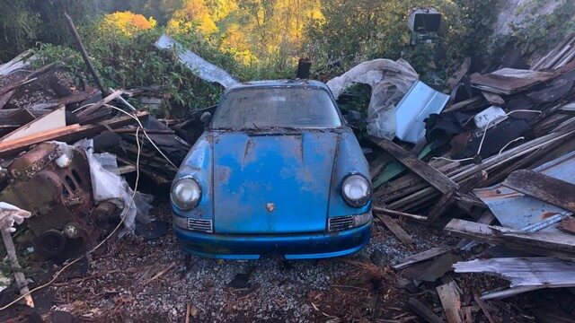 1967 911 Found Buried Under a Collapsed Barn
