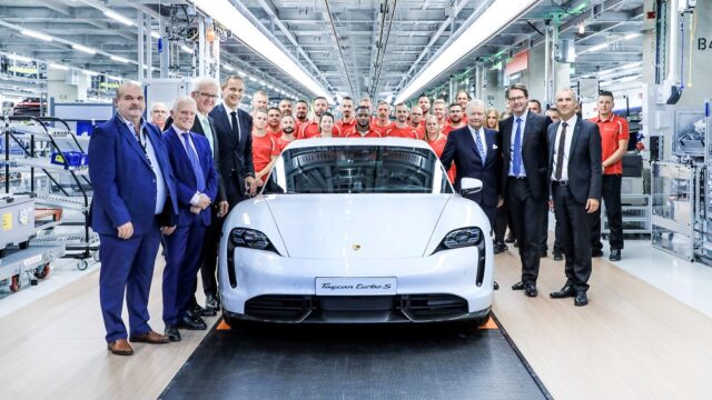 Porsche Stuttgard Factory Taycan
