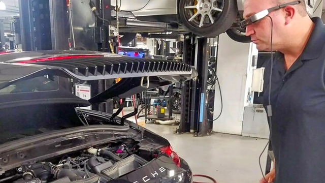 Porsche Technicians Using Augmented Reality For Repairs