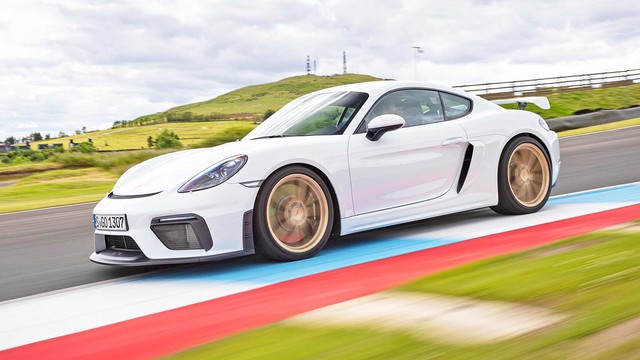 photo of Cayman GT4 Outruns 992 Carrera S on the Track image