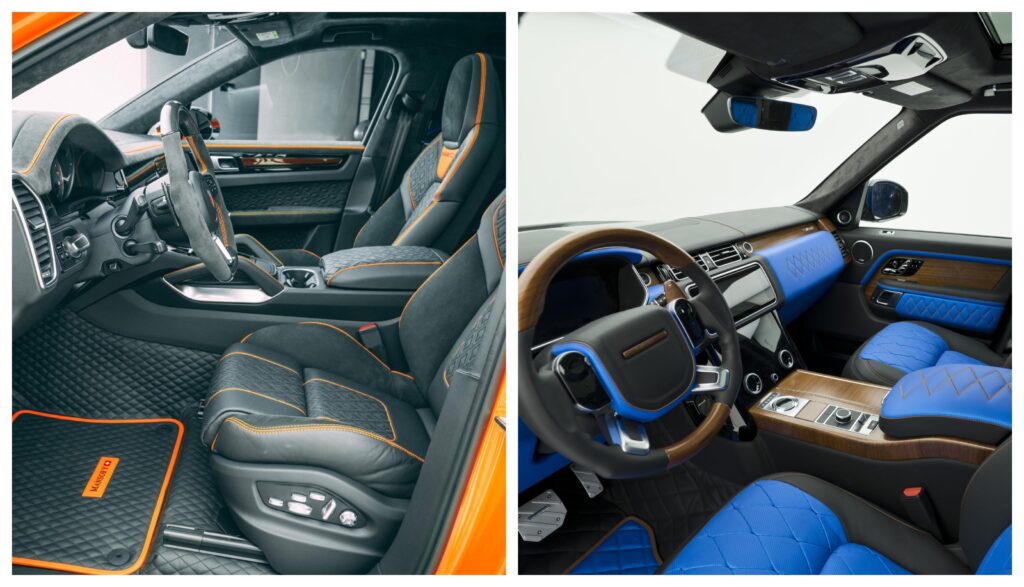 Mansory Porsche and Range Rover Sport interior