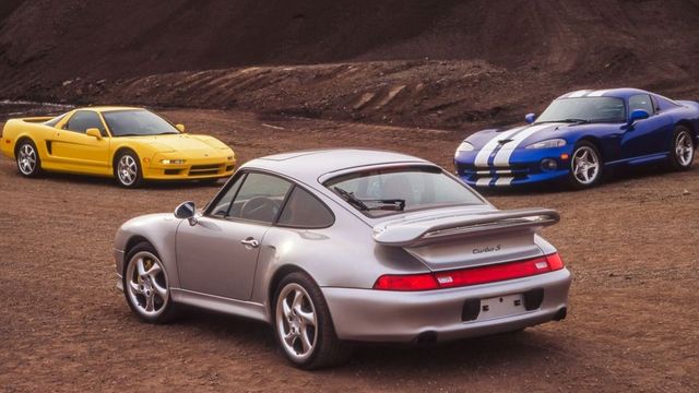 993 911 Turbo S Takes On Viper and NSX-T In Retro Review