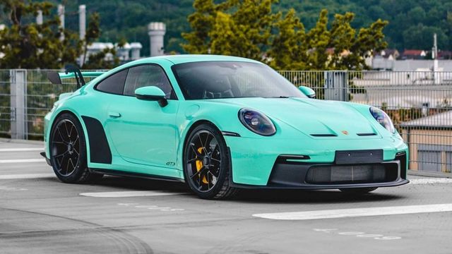 photo of 992 GT3 Looks Minty Fresh In Paint-To-Sample Hue image