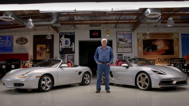 Jay Leno Finally Drives a Boxster For the First Time