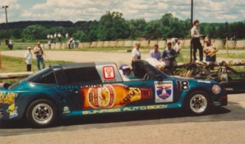 Rocky Aoki Porsche 911 Limo for sale on Facebook marketplace picture from Car and Driver lap of america 1911