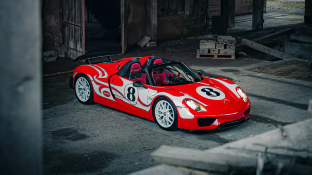 Rare Porsche 918 ‘Weissach’ With Psychedelic Design Livery Heads to Auction