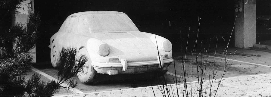 Austrian Artist Has Been Making Concrete Porsche Sculptures for Decades